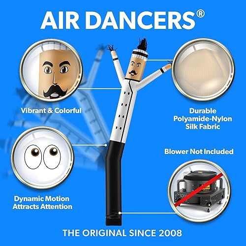 Miniatura 2 de LookOurWay Air Dancers Inflatable Tube Man Attachment - 20 Feet Tall Wacky Waving Inflatable Dancing Tube Guy for Business Promotion (Blower Not