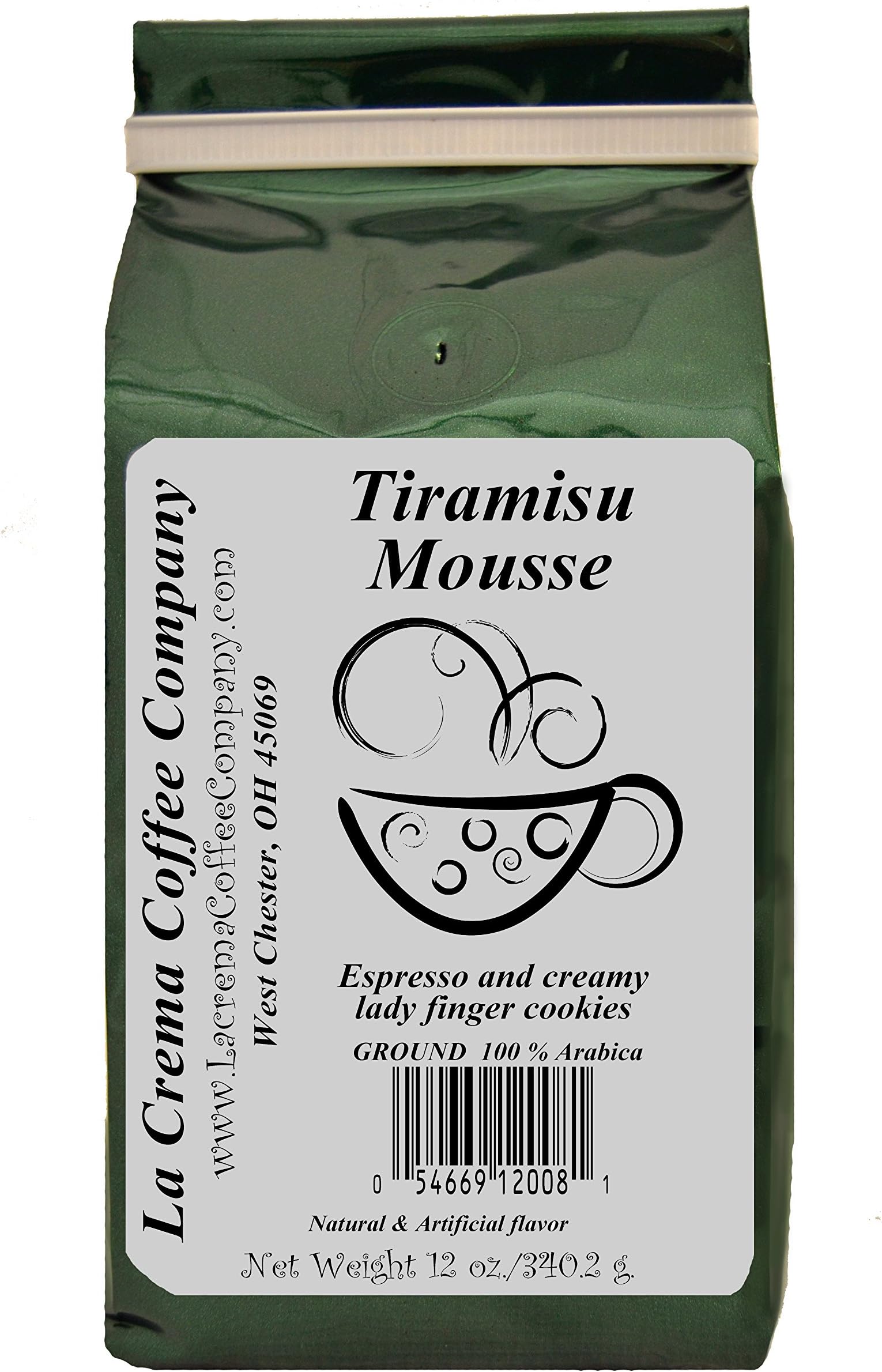 La Crema Coffee Tiramisu Mousse, 12-Ounce Packages (Pack of 2)