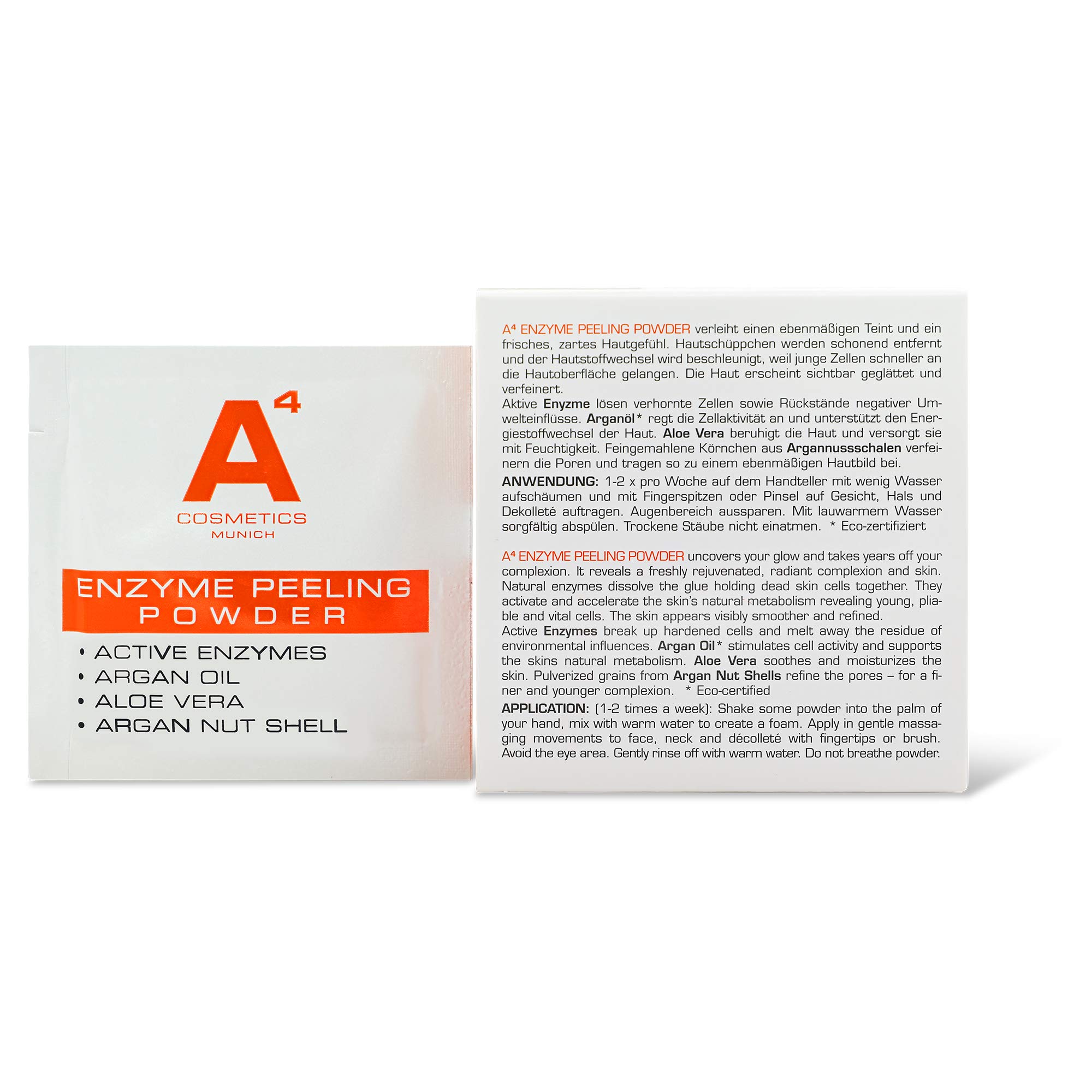 A4 COSMETICS - Puder peelingujący enzymatyczny - 15 saszetek