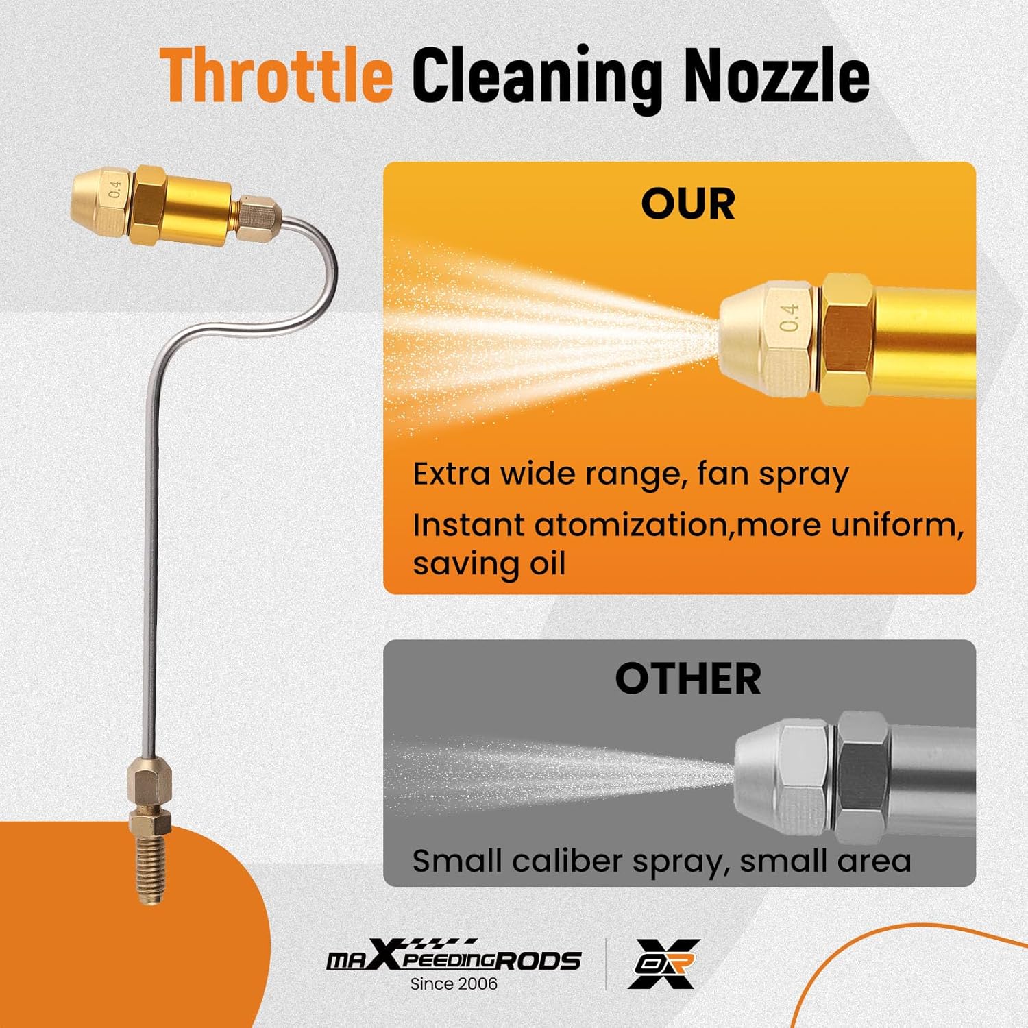 maXpeedingrods Fuel Injector Cleaner Kit, Non-dismantle Fuel Injector Cleaning Tool, Gasoline Fuel System Cleaner Tester, 800ML 140PSI Intake Valve Manifold Throttle Body Catalytic Converter Cleaner