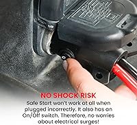 Vista 3 de Safe Start Jumper Cable Heavy Duty Jumper Cables for Trucks, SUV Self Rescue Car Jump Starter Quick Connect, Built-in Lights, Portable