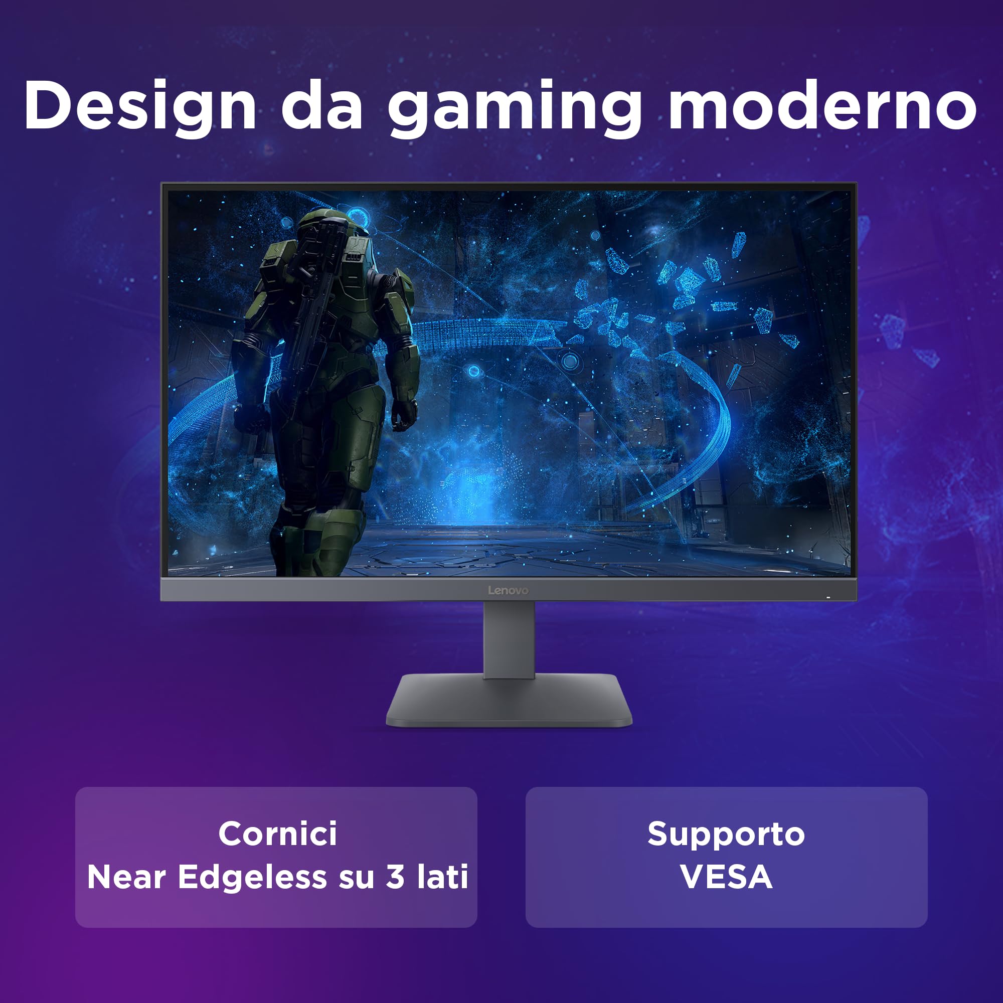 Lenovo LOQ 27-10 Monitor Gaming 27" 200Hz, 0.5 ms, IPS FHD (1920x1080) AMD FreeSync Premium, DP 1.4, 2x HDMI 2.1, VESA 100x100