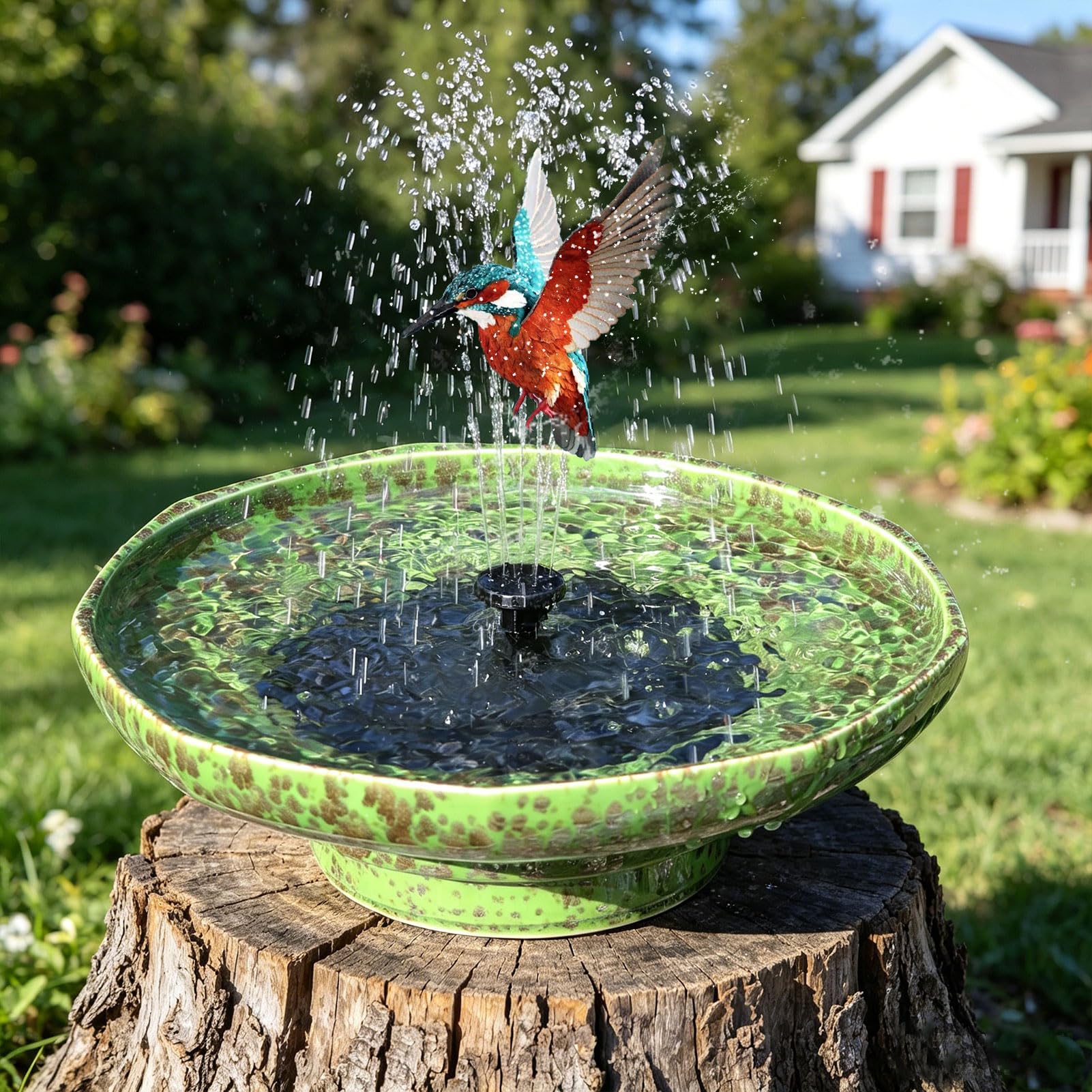 UPSJYJ Ceramic Bird Bath