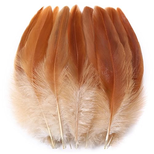SOGUGOM Natural Rooster Tail Feathers - 200 pcs 5-7 inch
