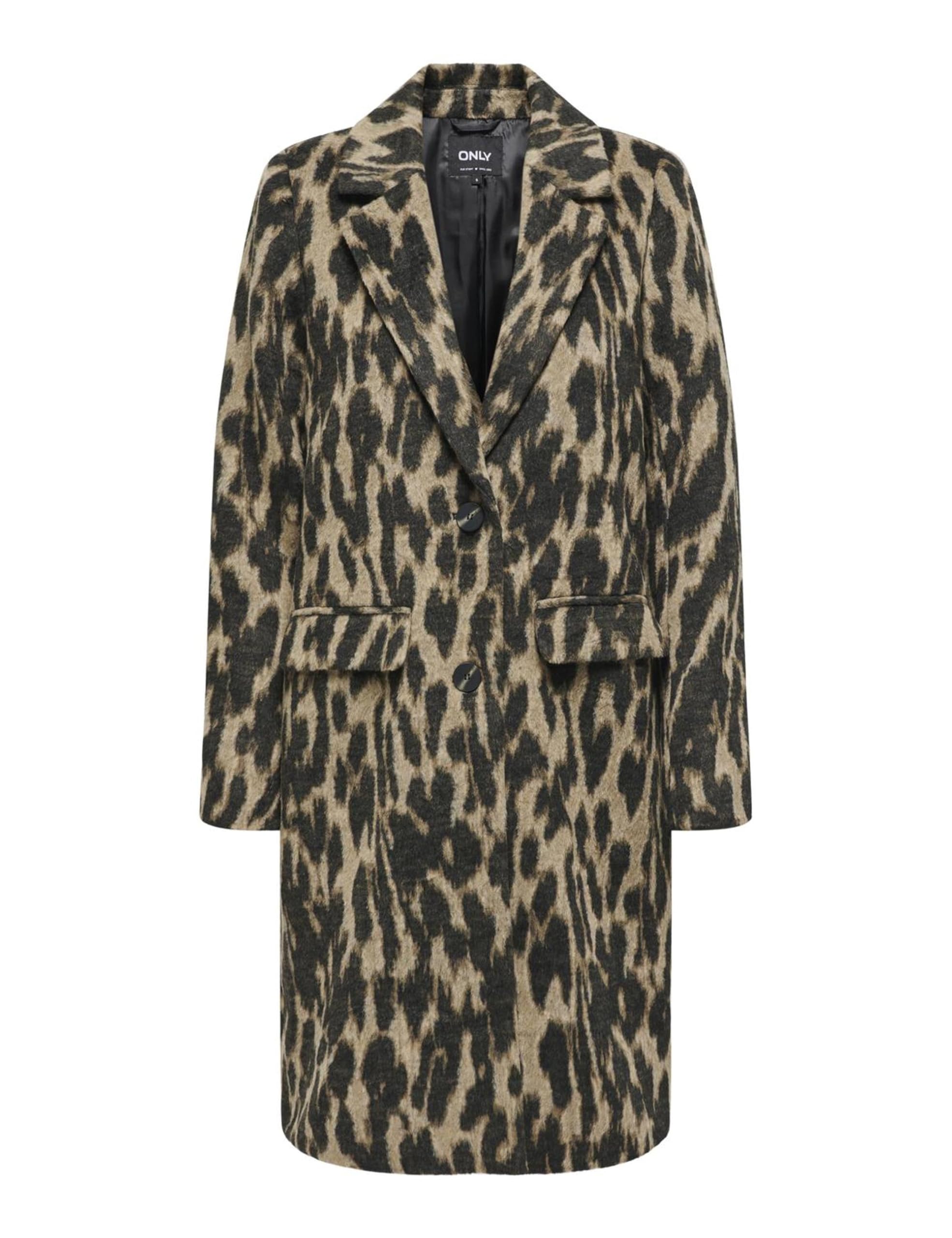 Only Women's Black Onlvalborg Animal Life Coat Otw Coat, Xs, Xs