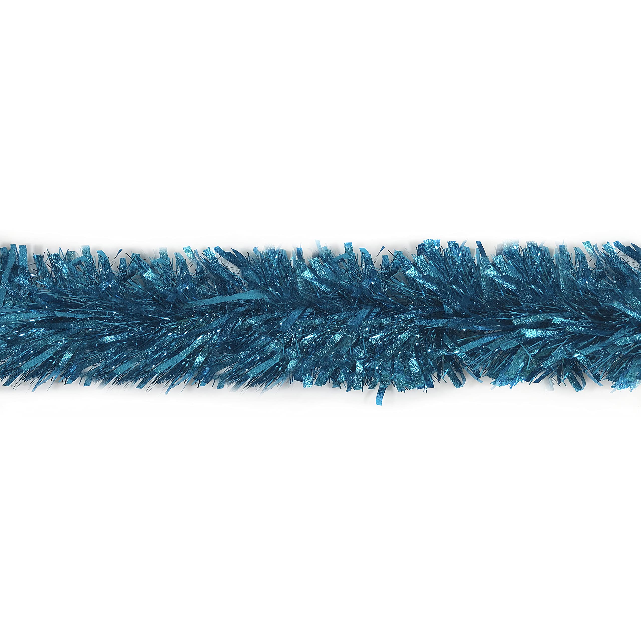 Rocking Party Blue Christmas Tree Tinsel Metallic Traditional Hanging Decoration Xmas - Aqua (2 Metre)