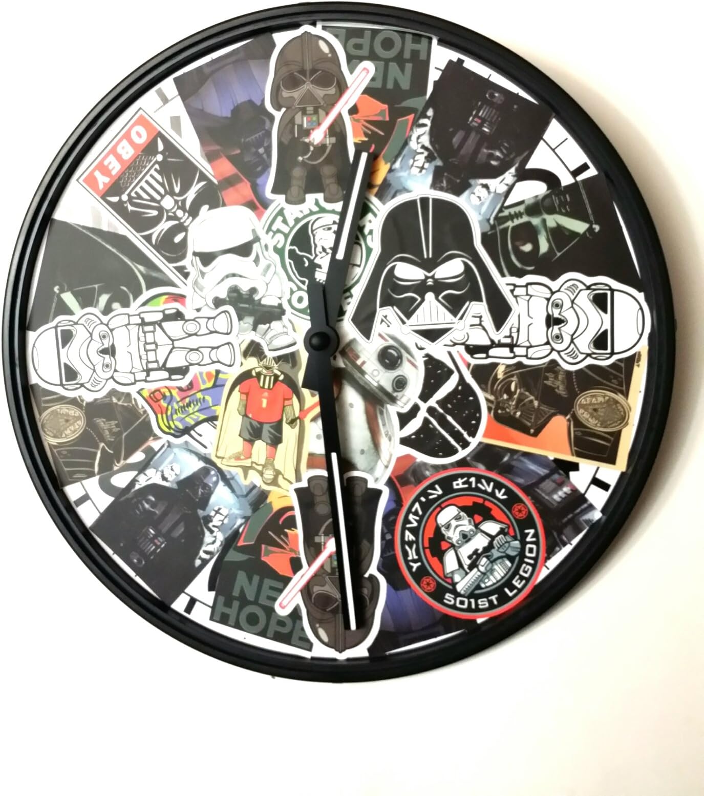 Wild and Crazy Retro/Modern Logo Wall Clock