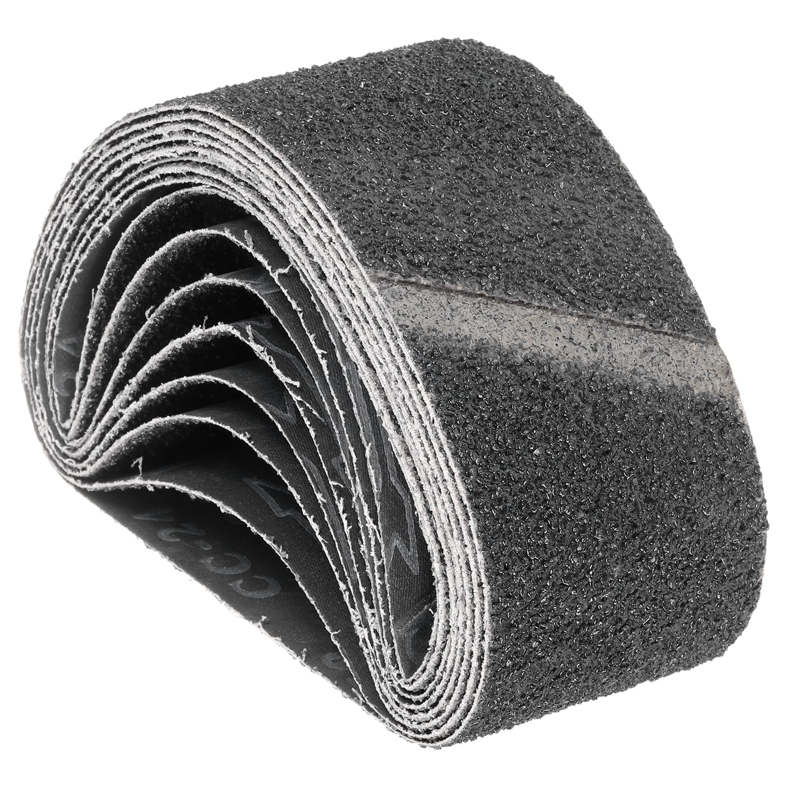 Kozelo 8 Pack Sanding Belts 76mm x 457mm 24 Grit Silicon Carbide Abrasive Belt Sander Paper for Belt Sander Metal Grinding Wood Working Weld Rust Removal