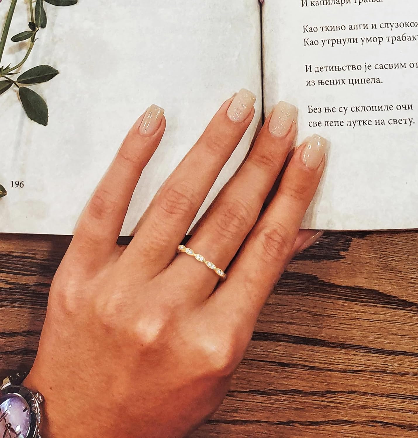 TIGRADE Eternity Ring Oval Milgrain Cubic Zirconia Anniversary Stacking Ring CZ Wedding Band for Women Size 3-13 - Image 6