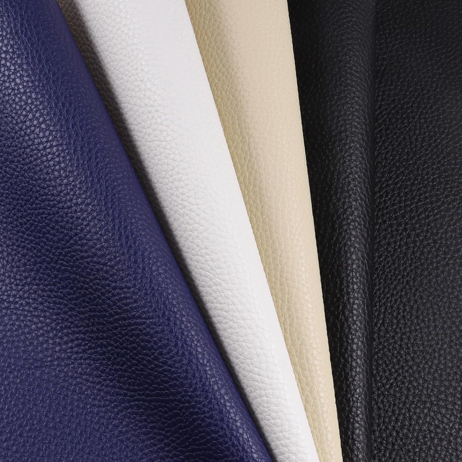 Marine Vinyl Fabric Heavy Duty 1.6mm Thick Waterproof Synthetic Leather Sheets 54"×18" Anti-UV,Non-Peeling for Boat Auto Home Upholstery Crafts DIY Sewings Sofa Handbag, Beige