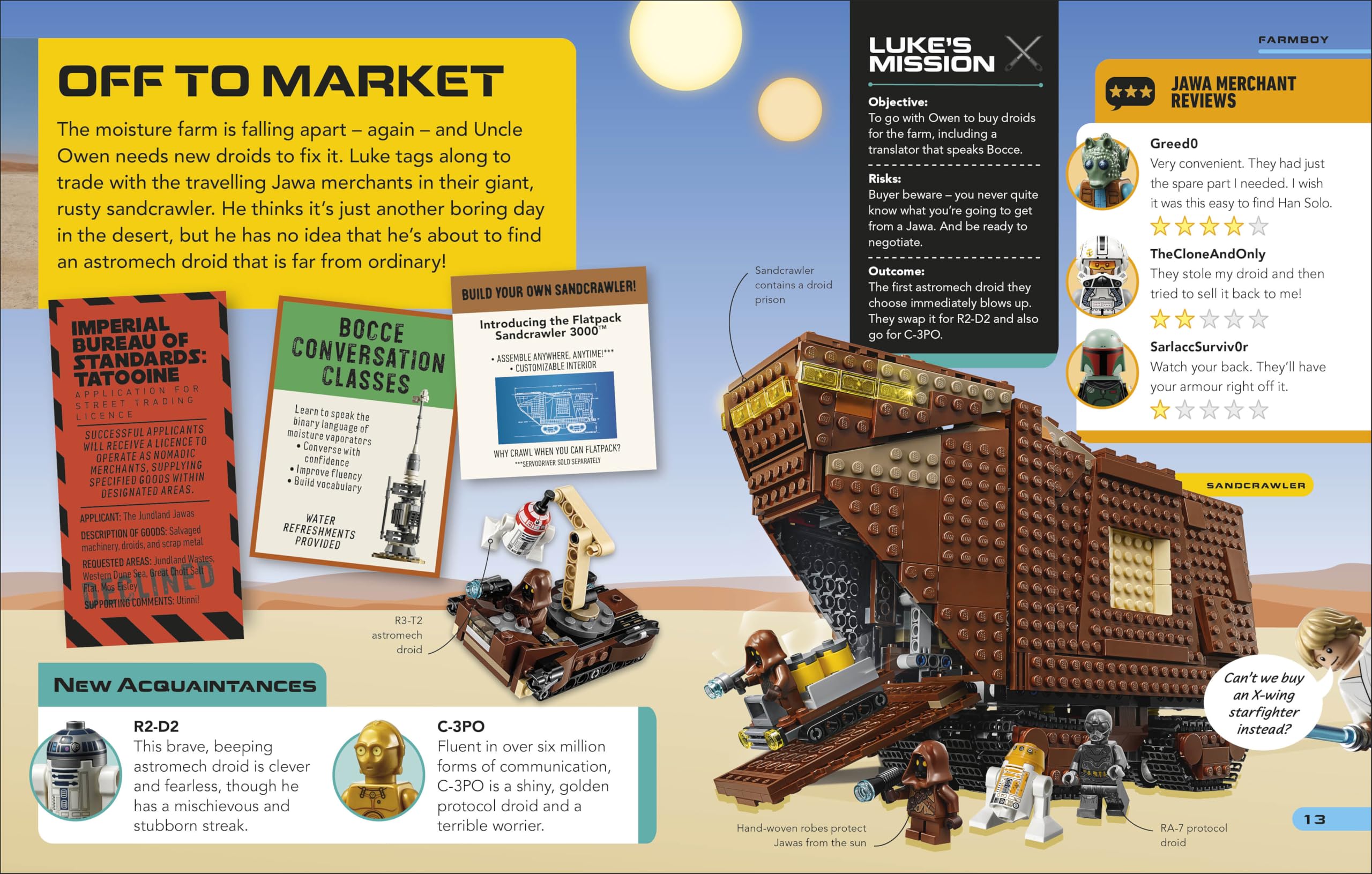 LEGO Star Wars Luke Skywalker's Galactic Adventures: Subtitle: With Luke Skywalker Minifigure