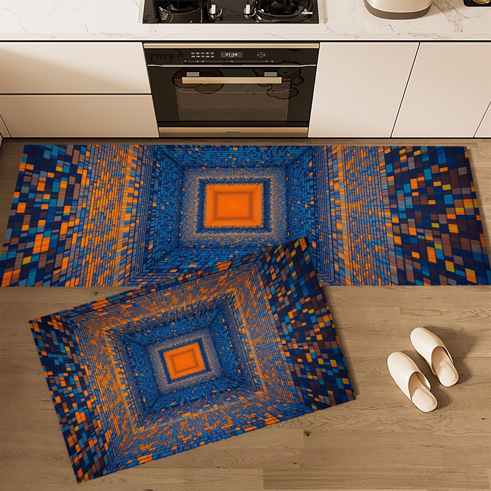 Alfombra de cocina antideslizante que alivia tu espalda gracias a su diseño duradero anti-fatiga