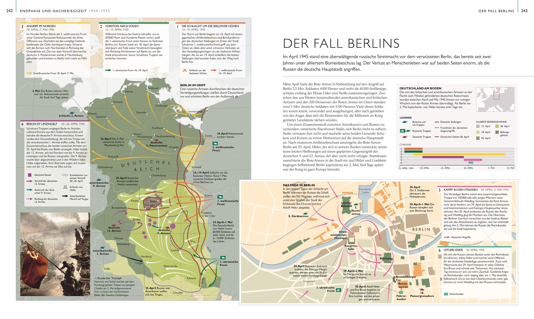 Der Zweite Weltkrieg in Karten: Eine geografische Reise durch die Geschichte des Zweiten Weltkriegs. Mit 100 historischen und modernen Karten