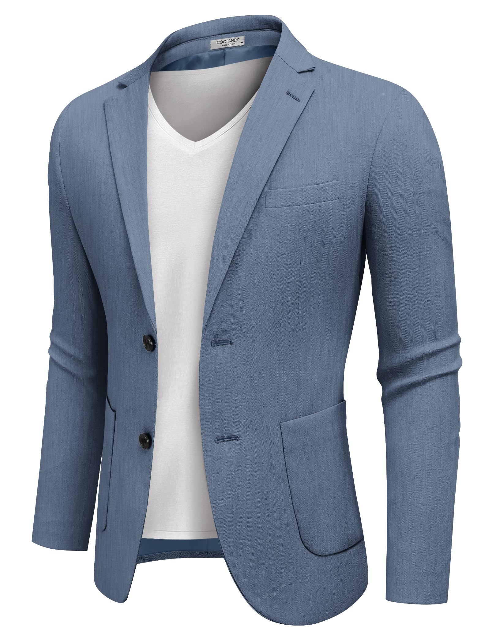 COOFANDY Men's Casual Knit Blazer Suit Jacket Lightweight Sport Coats Two Button