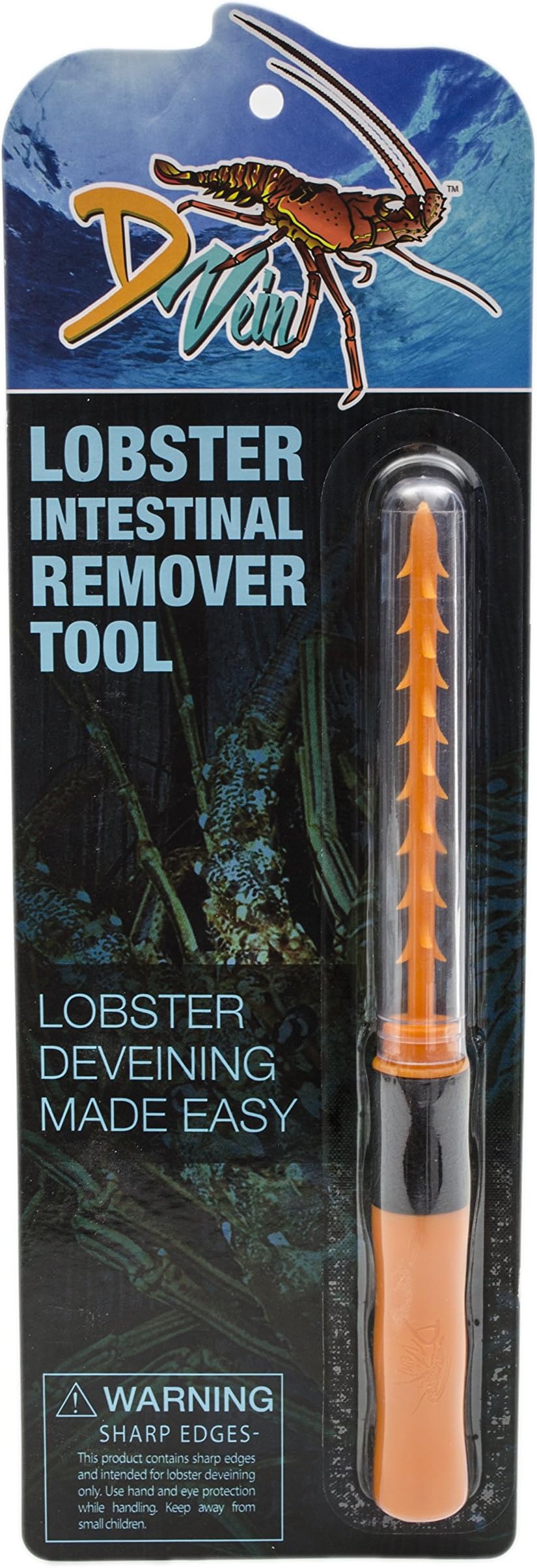 D Vein Lobster Deveiner - Simple to Use Lobster Cleaner Tool - Perfect for Divers and Lobster Lovers to Use with Lobster Crackers, Lobster Picks and Lobster Kits