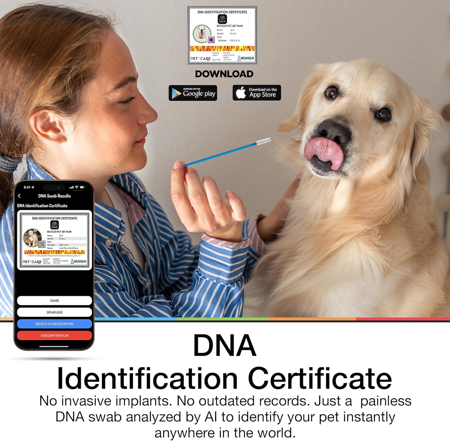 BioTech Pet™ is The World’s First AI & DNA Pet Care System with DNA ID, QR Code GEO Tracking, TailAVet AI Health Insights, Pet Passport, Concierge, and PawTection.