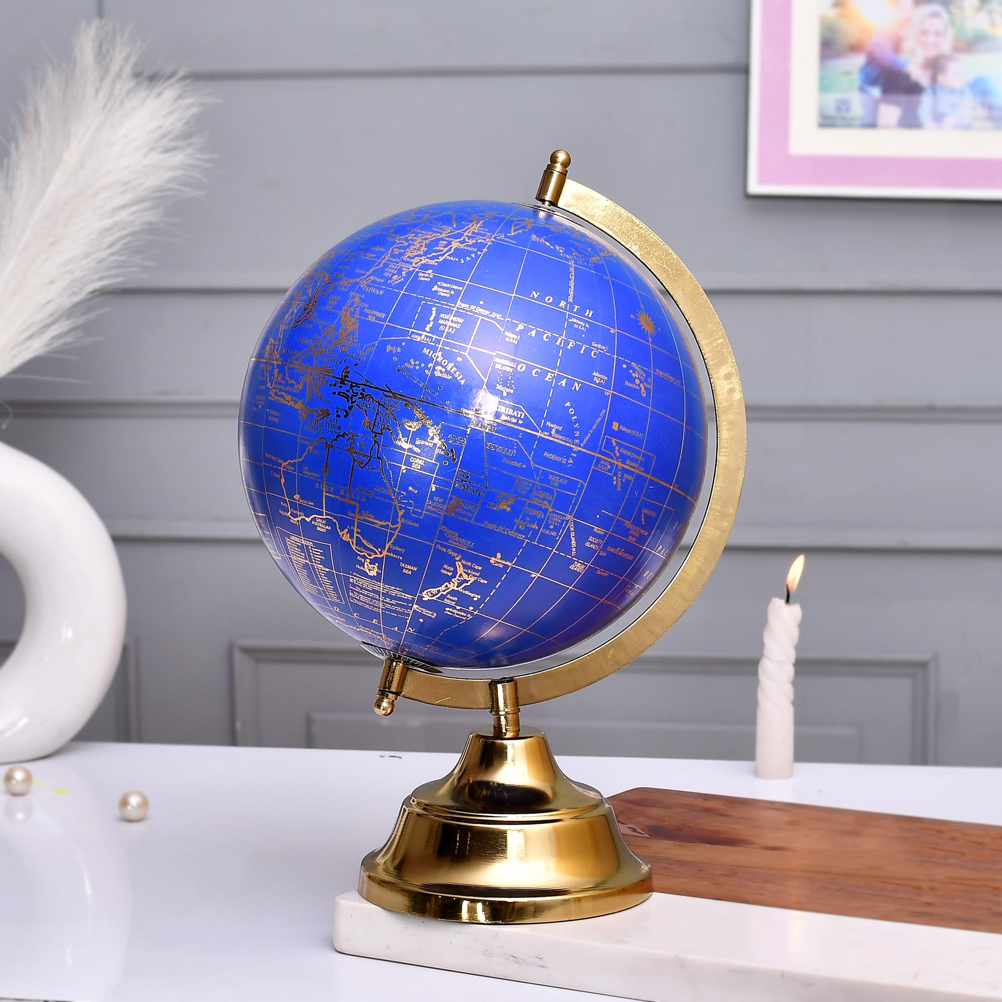 CraftVatika 8 inch Educational World Globe with Heavy Metal and Metal Base/Home Decor/Political Globe/Office Globe/Globes for Kids & Students || 8 inch Diameter (B0CLNSQ4GY) Amazon Price History, Amazon Price Tracker