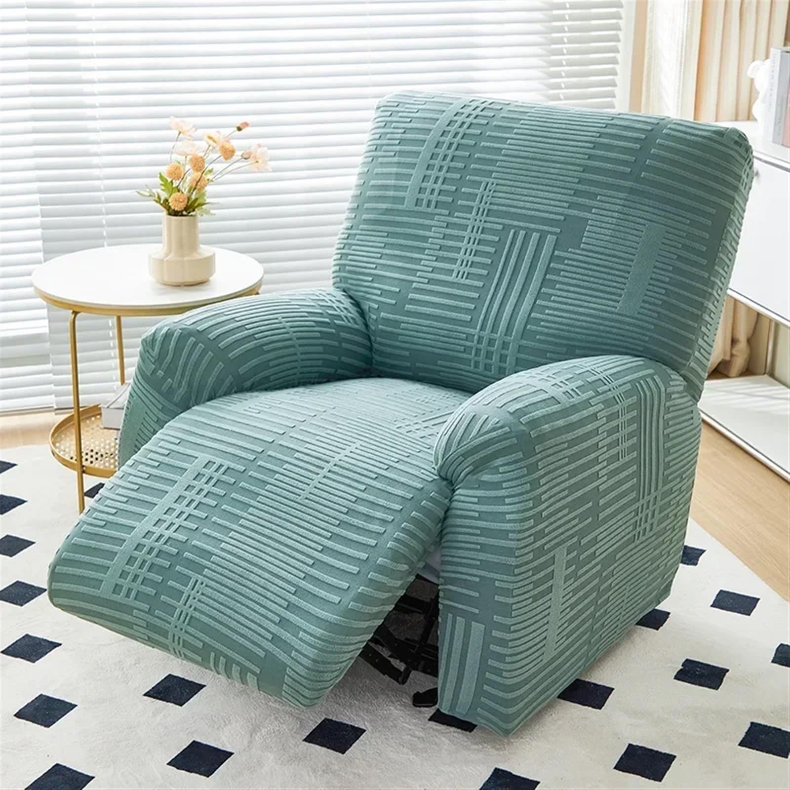 Fundas de sofá relax de 1 plaza extensibles jacquard en color A4