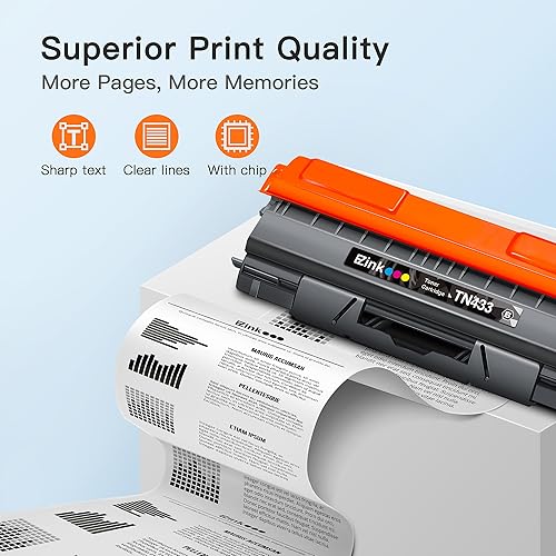 Miniatura 3 de E-Z Ink (TM - Cartucho de tóner compatible con Brother TN-433 TN433 TN433bk TN431 compatible con HL-L8260CDW HL-L8360CDW MFC-L8610CDW MFC-L8900CDW