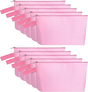 Cotton canvas makeup bags