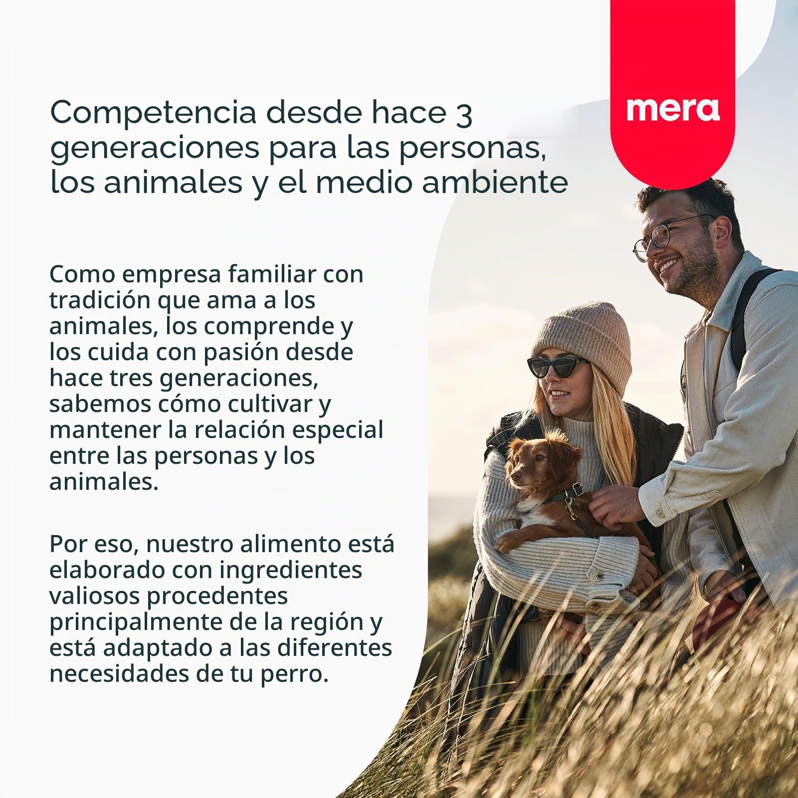 MERA Pure Sensitive - Comida para Perros Adultos de Cordero y arroz - Alimento seco para la Dieta Diaria