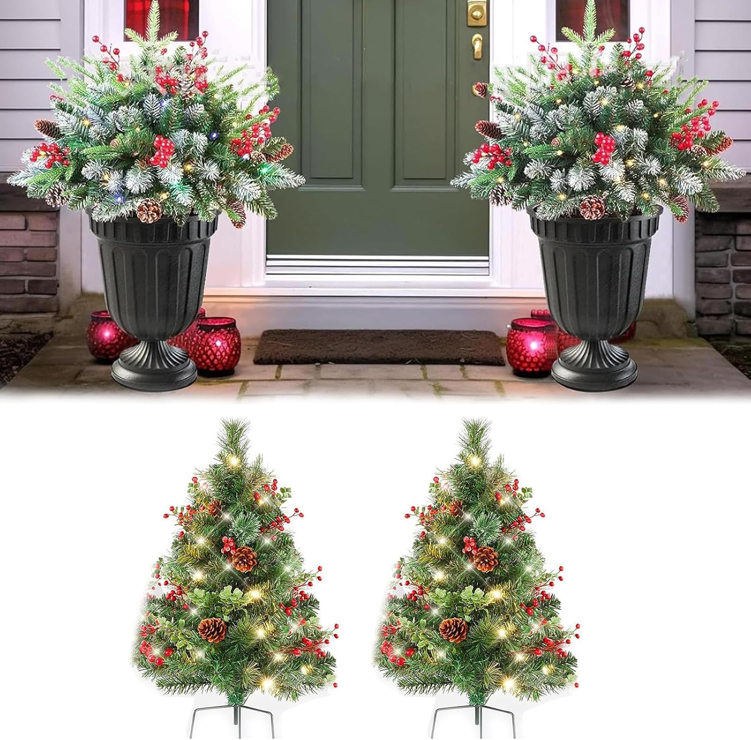 Holiday Planter, Holiday Planter Filler, Holiday Planter