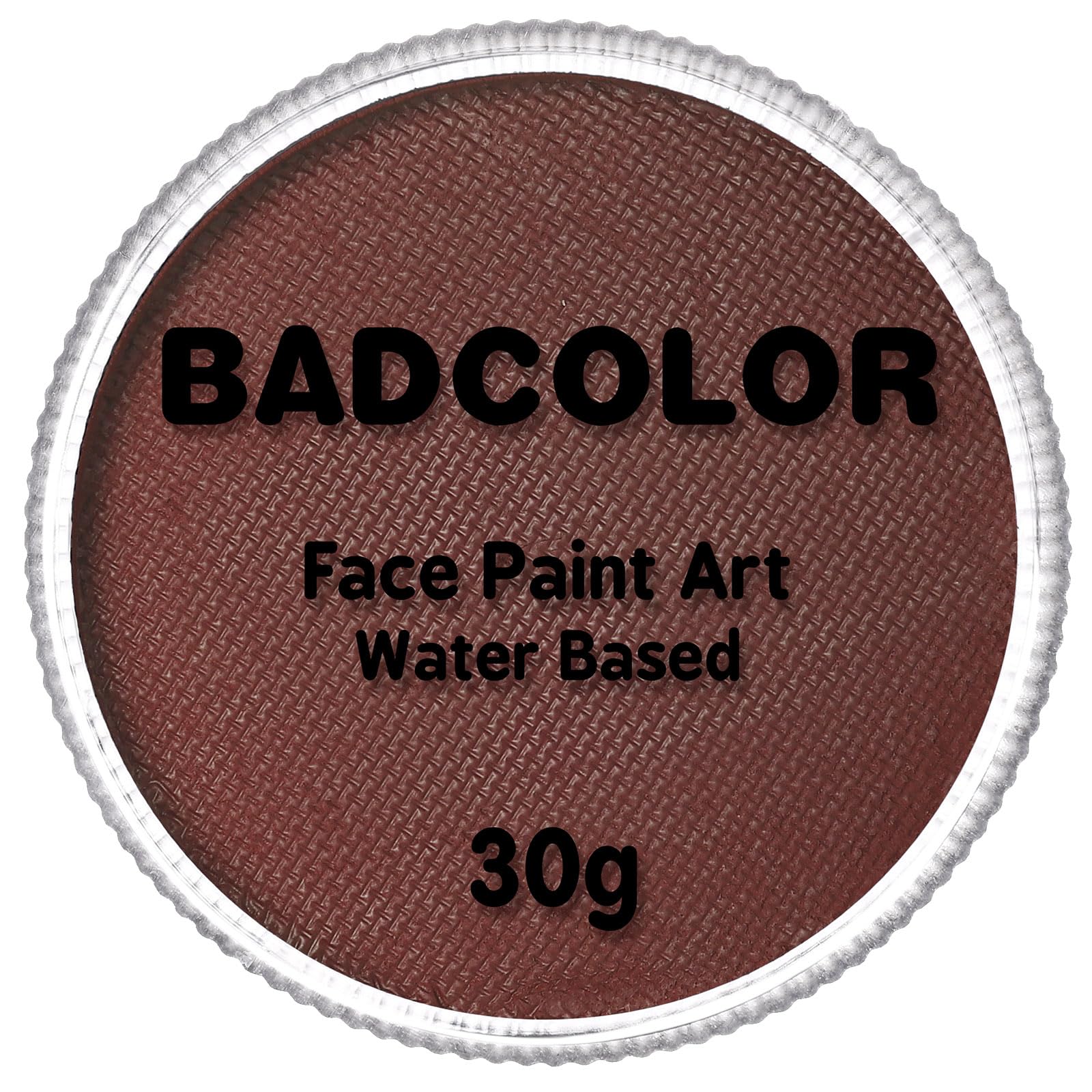 Brown Face Body Paint(30gm), Water Activated Face Painting Kit Safe for Kids & Adults, Non-Toxic SFX Makeup Facepaints Kit for Halloween Camo Soldier Wolfman Costume Cosplay Party
