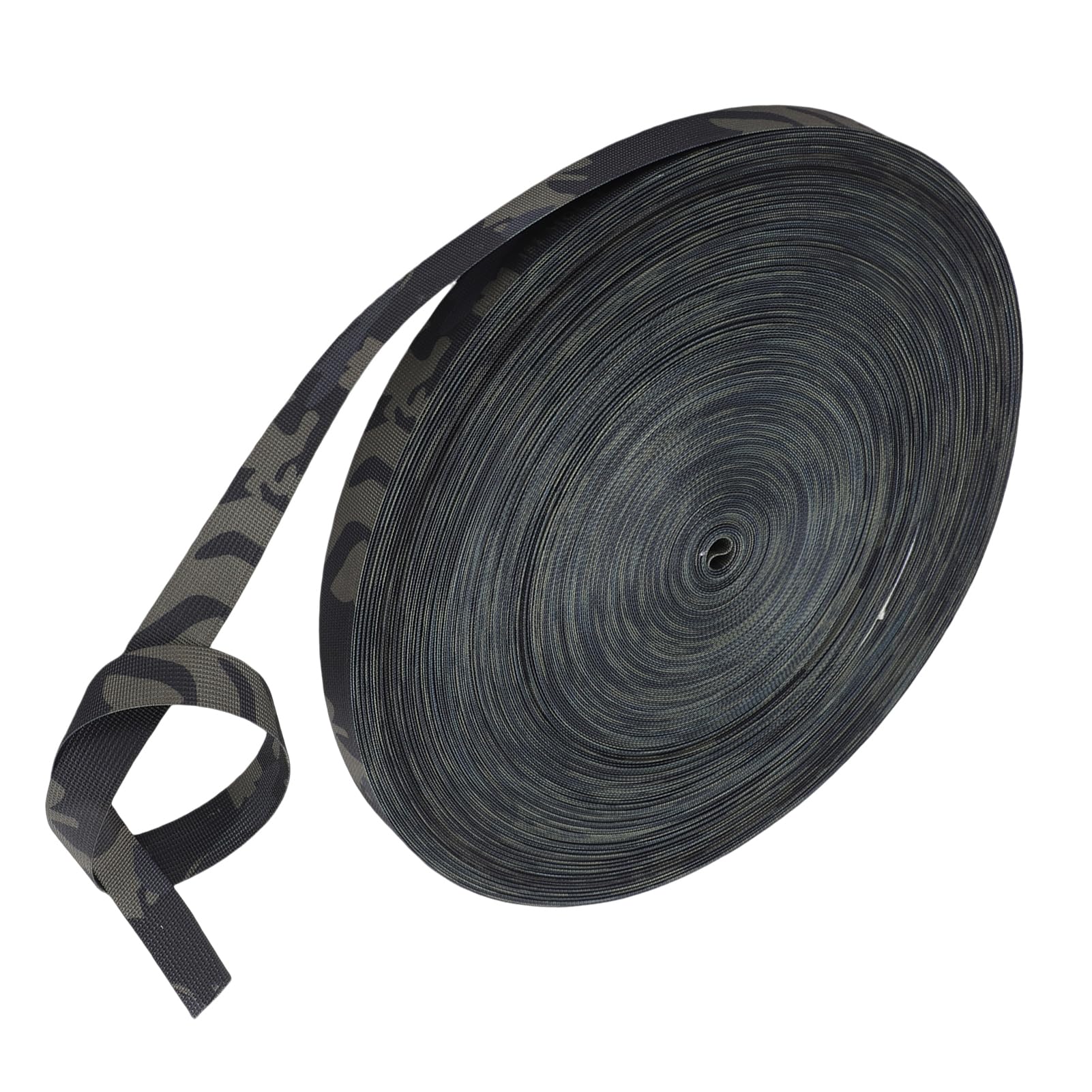 Cocoarm Wstążka w Kolorze Kamuflażowym Syntetyczny Nylonowy Pasek w Kamuflażu 321,5 Stopy X 1 Cal X 1 Mm Wzmocnione Krawędzie Możliwość Prania Możliwość Krojenia na Kokardy Wieniec Rzemiosło Plecak