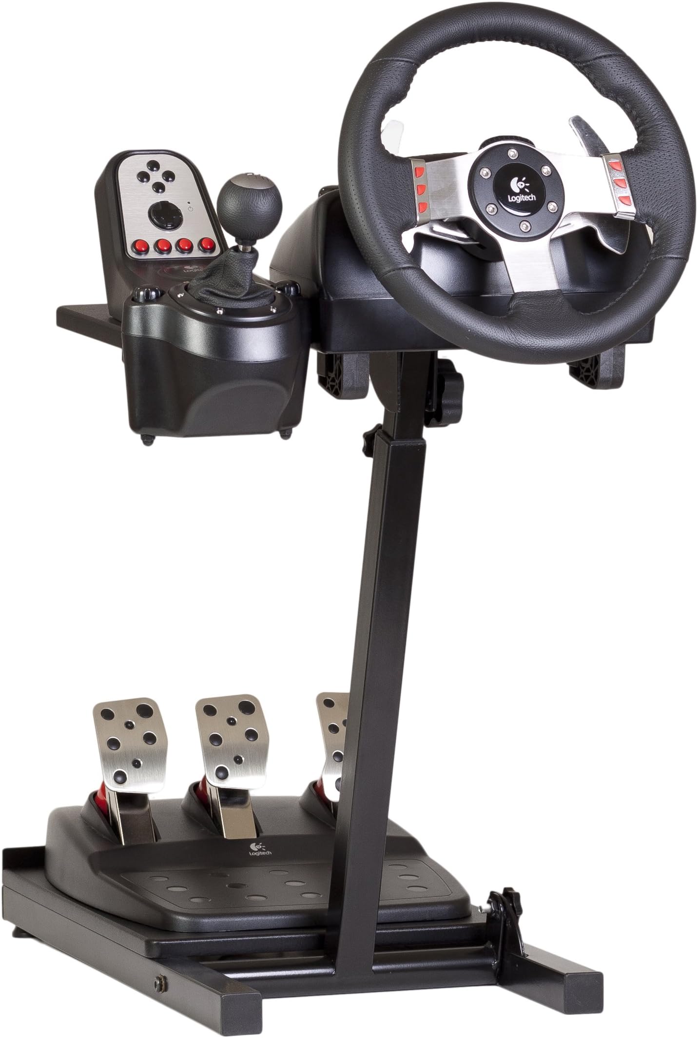 The Ultimate Steering Wheel Stand in Black - suitable for Logitech, Xbox, Madcatz and Thrustmaster