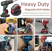 Vista 5 de ULIBERMAGNET Juego de 2 fundas magnéticas de alta resistencia con clip magnético fuerte para herramientas eléctricas inalámbricas, tornillos