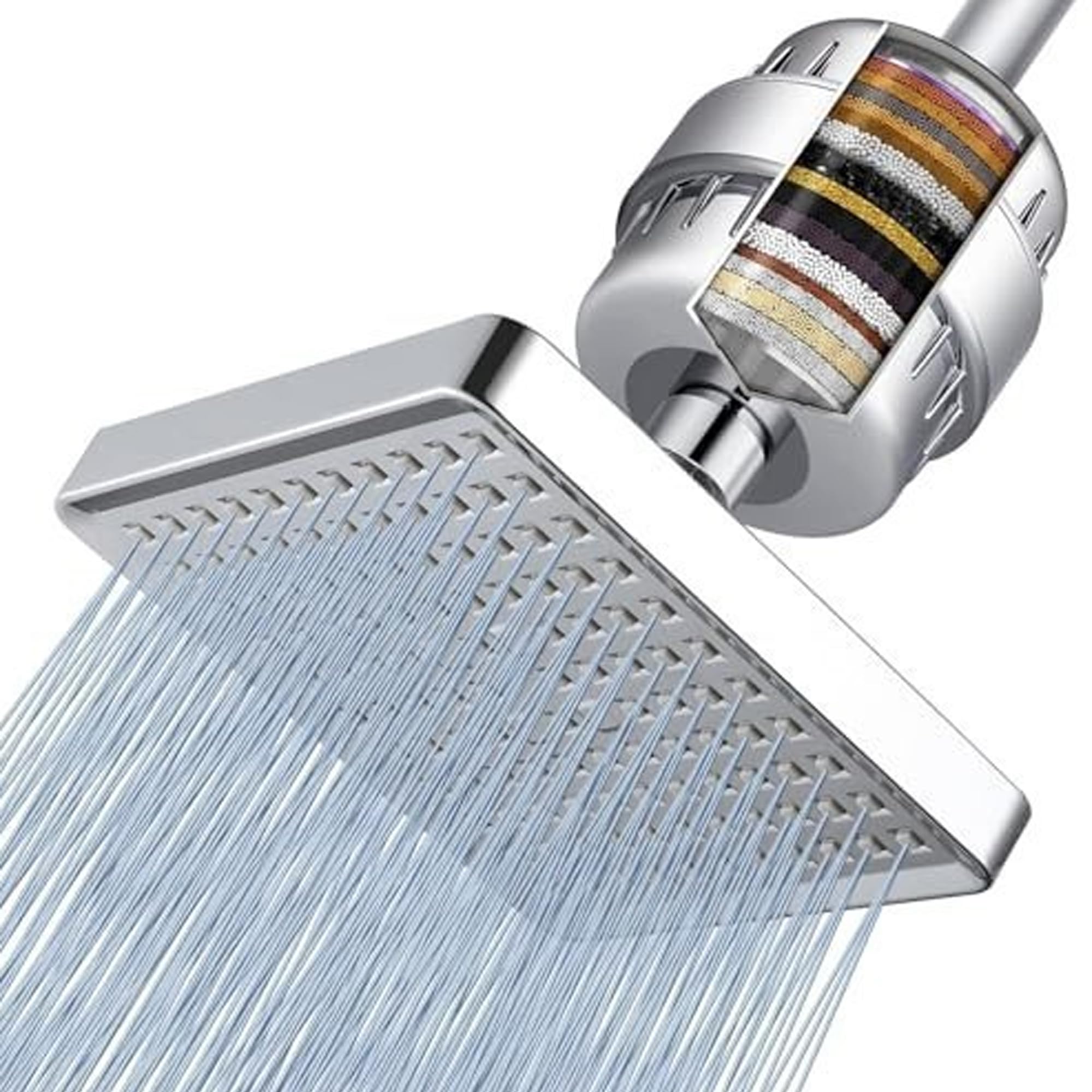 Remplacement tête de douche contre l'eau dure et le manque de pression