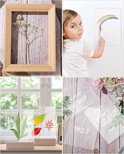 Miniatura 7 de 120 hojas acrílicas de 0.039 in de grosor de 5 x 7 pulgadas, para proyectos de manualidades, marco de fotos, proyectos de reemplazo de vidrio,