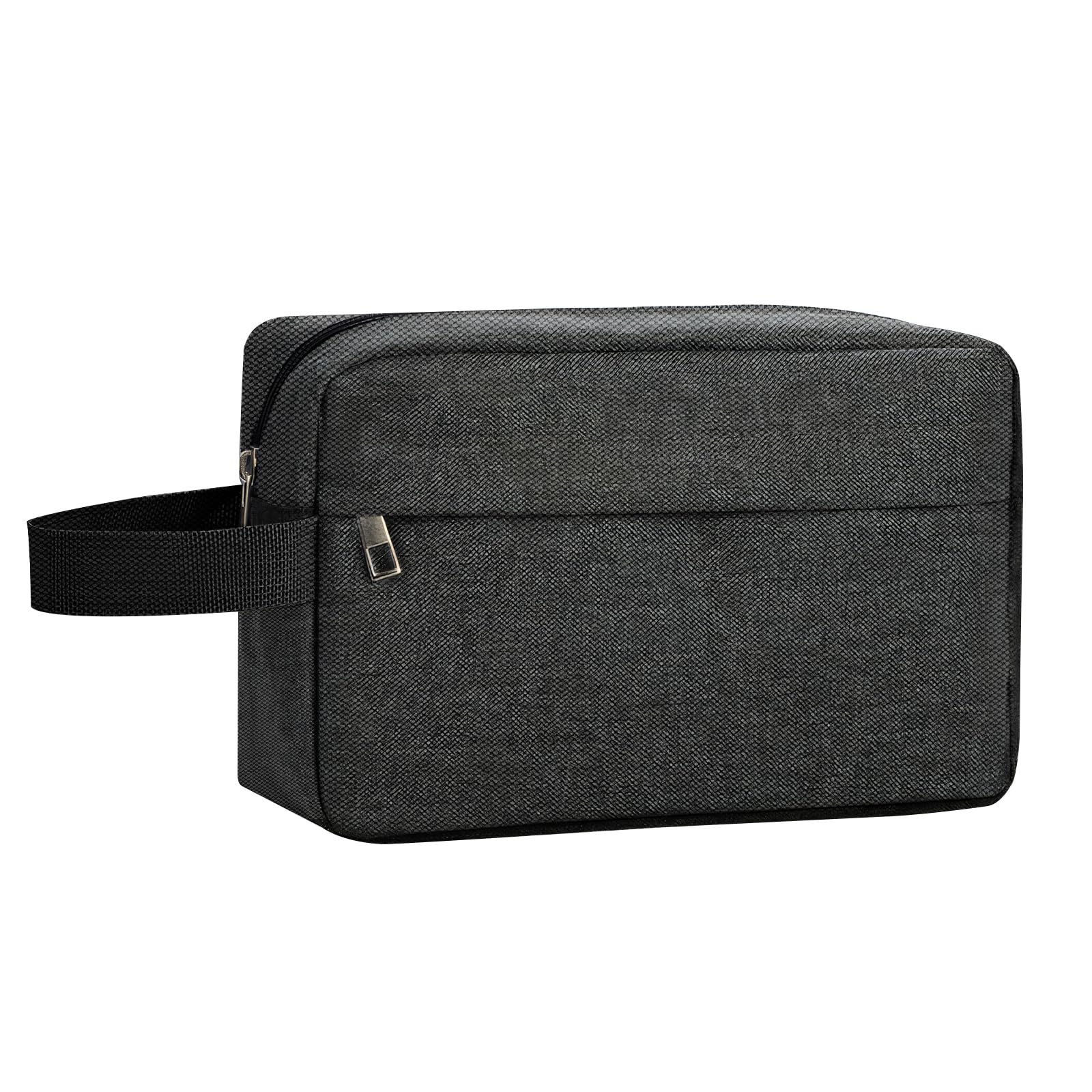 Woobroo Travel Toiletry Bag for Men and Women, Portable Travel Wash Bag Water-Resistant Shaving Bag Makeup Bag with Handle Dopp Kit for Toiletries Accessories Cosmetics Brushes