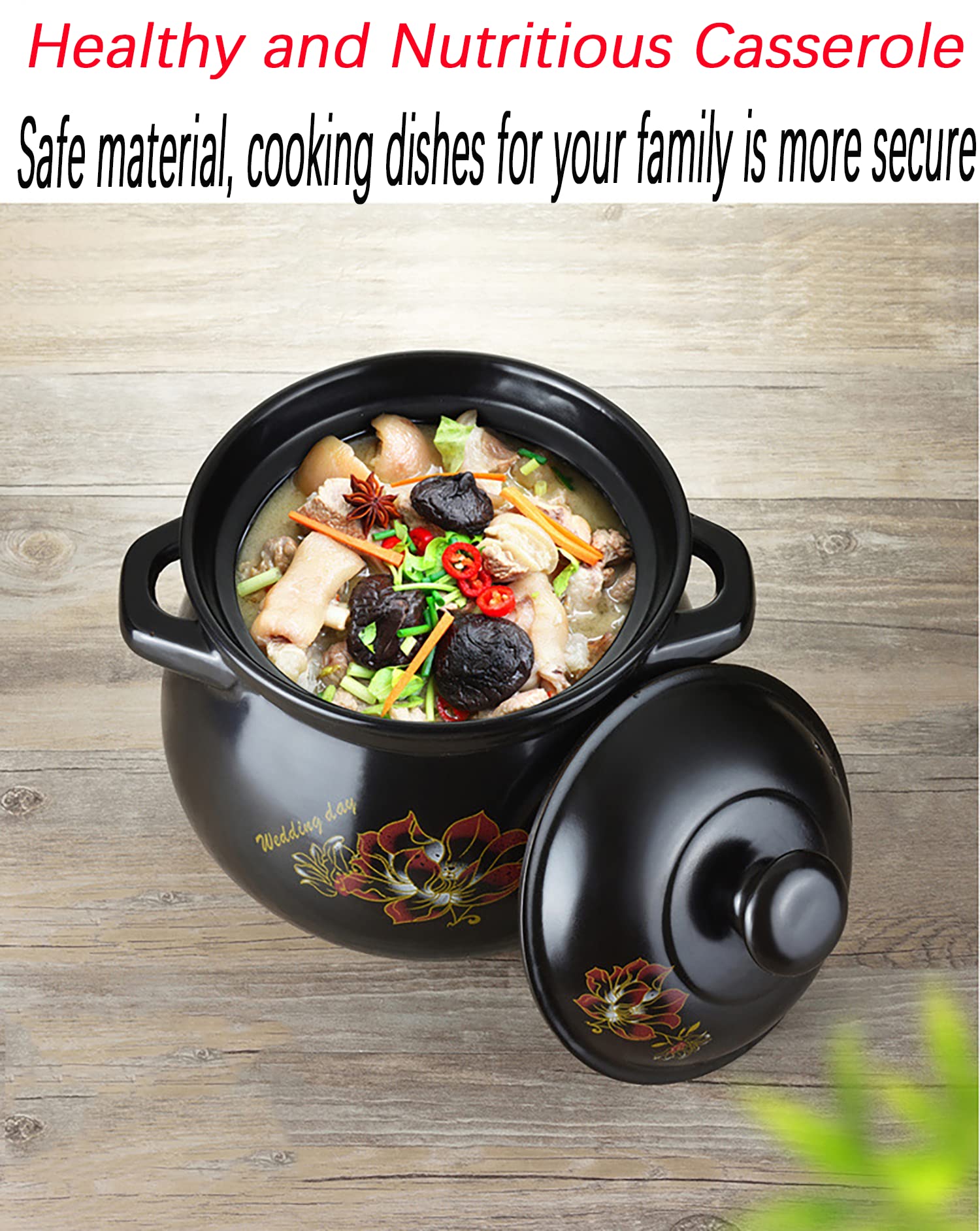 Japoński garnek gliniany, tradycyjny ceramiczny garnek do pieczenia Hot Pot