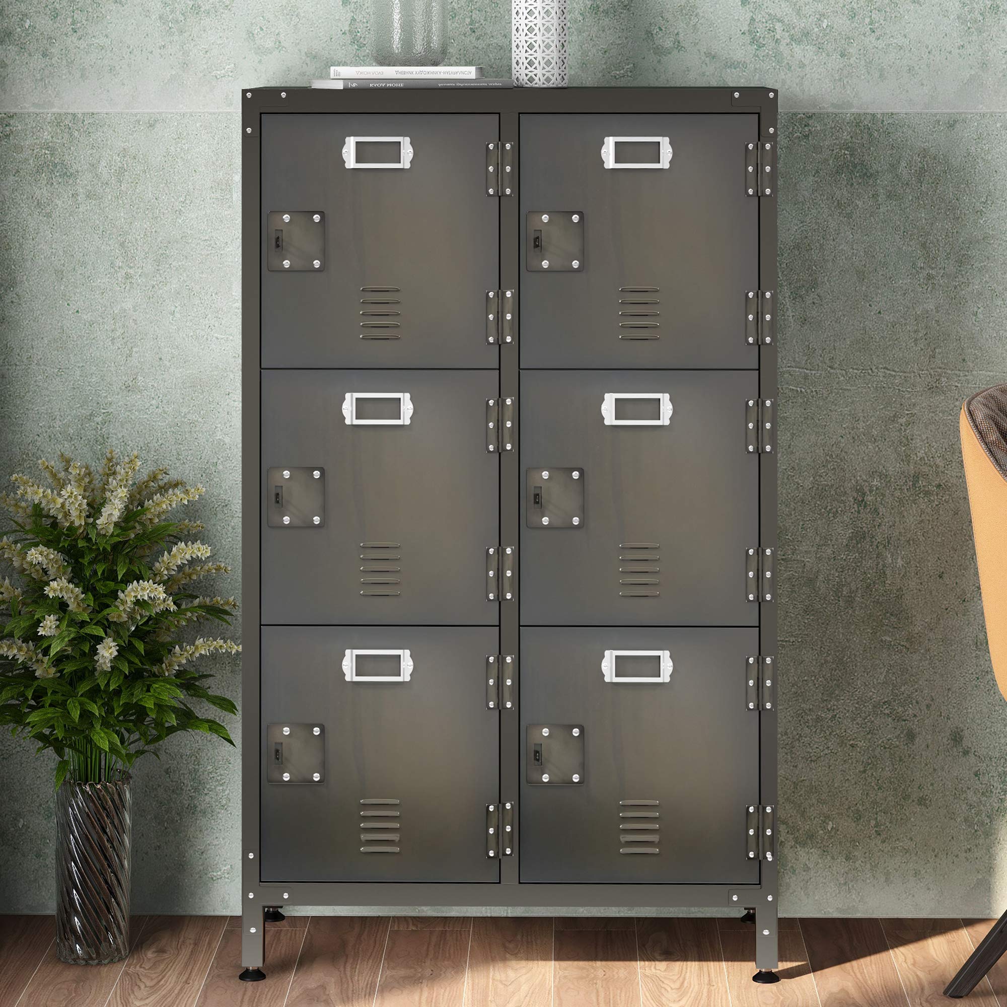 Buy Sweiko Industrial Style Metal Storage with Doors and