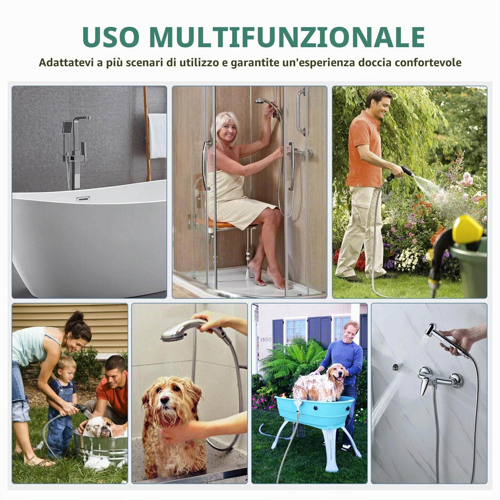 Flessibile Doccia Lungo 4 M Realizzato In Acciaio Inossidabile Tubo Doccia Anti-Attorcigliamento Anti-Esplosione Con Connettore In Ottone Crittografia Tubo Doccia