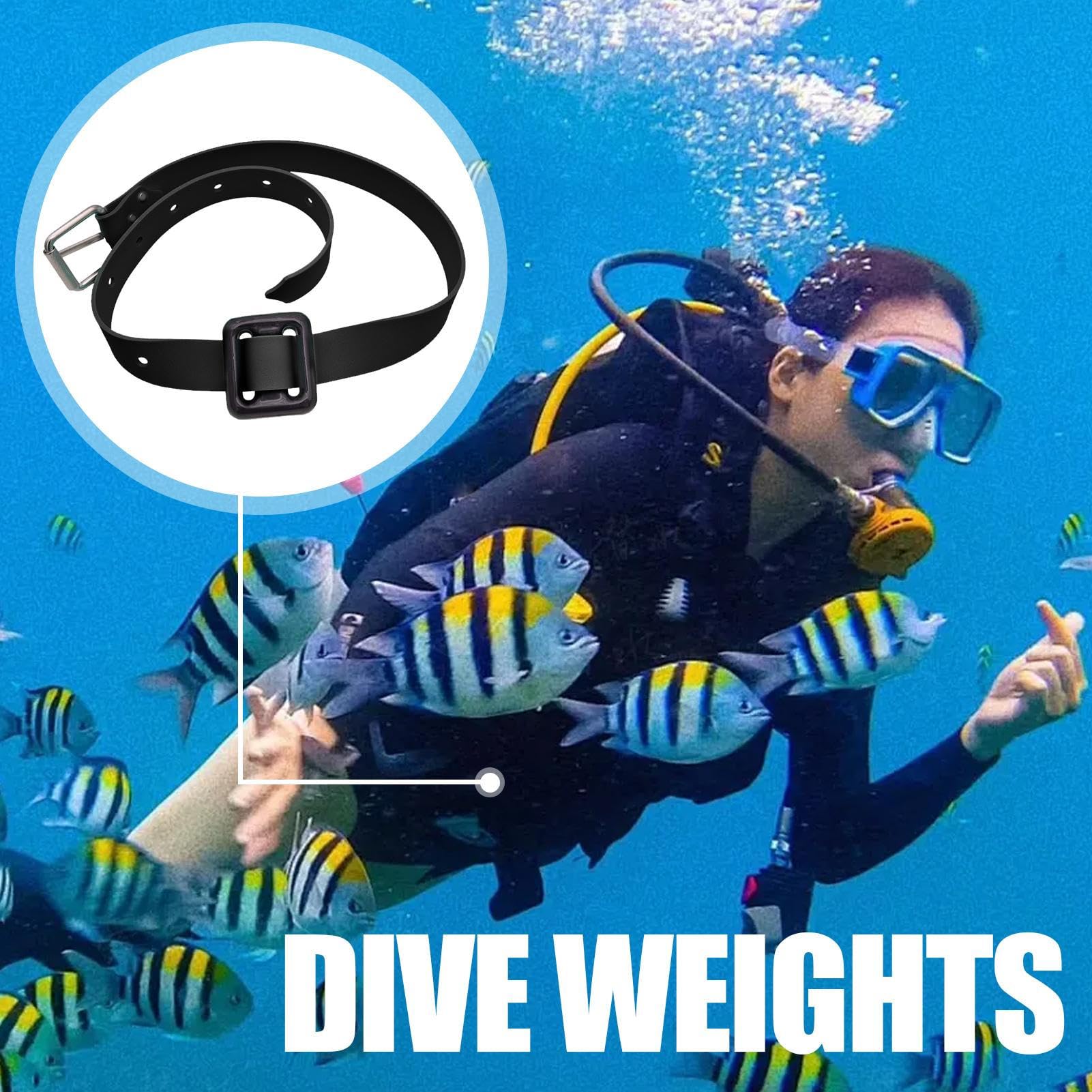 Cintura per da immersione | Cintura per morbidi | morbidi | Cintura per per apnea, cintura per subacquea in silicone, cinghia regolabile per peso, cintura antiscivolo per
