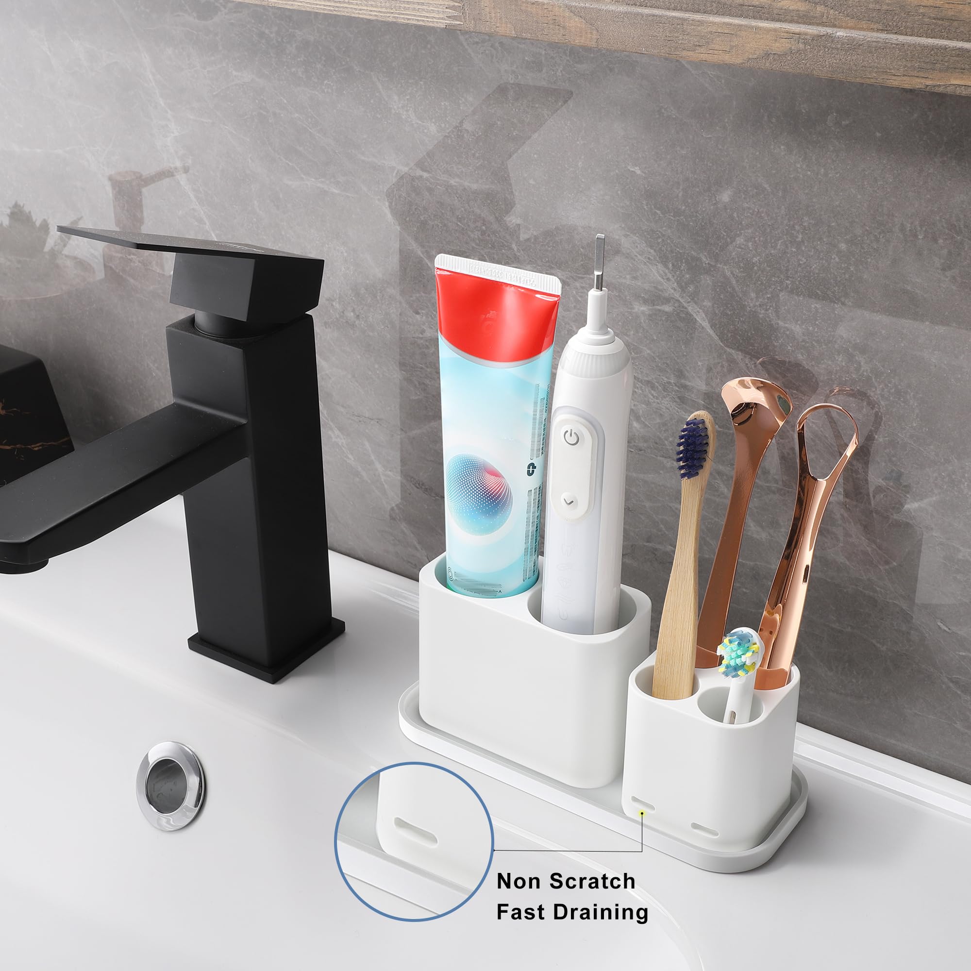 Porte-brosse à Dents électrique Design Capybara - Support Recharge Avec 3 Compartiments - Pour Salle De Bain Famille/couple