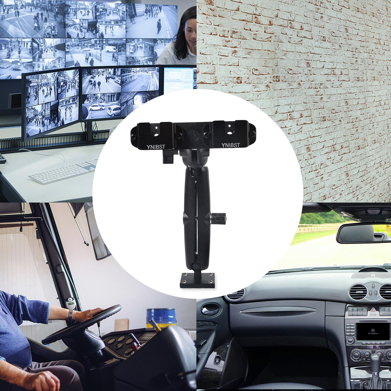 Support Multifonctionnel pour Talkie Walkie/Micro Radio, Porte Radio Voiture/Camion, Compatible Motorola Kenwood Baofeng