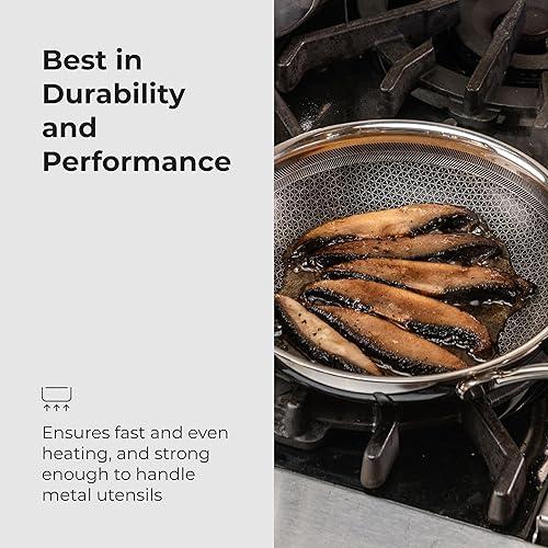 Miniatura 3 de Sartén antiadherente de acero híbrido, cubo negro, de Frieling EE.UU, Negro