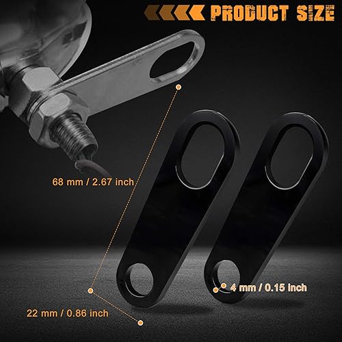 Miniatura 3 de NTHREEAUTO Soporte de señal de giro trasero para motocicleta, soporte de reubicación compatible con Harley Honda, Kawasaki, Yamaha, Bobber, Chopper,