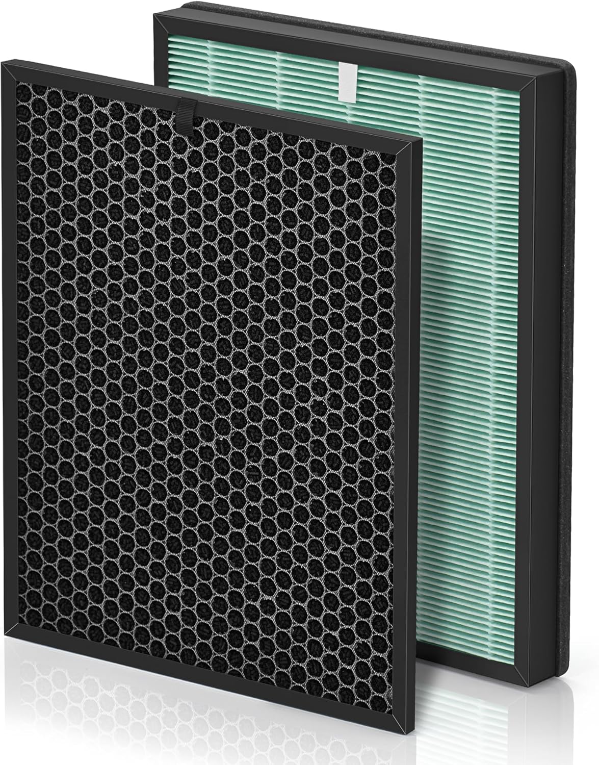 BioGS 2.0 Filters Replacement Kit Compatible with Filter Replacement SPA-550A and SPA-625A, Air Cleaner to Remove Odor for Home and Large Room, 1x H13 True HEPA and 1x Carbon