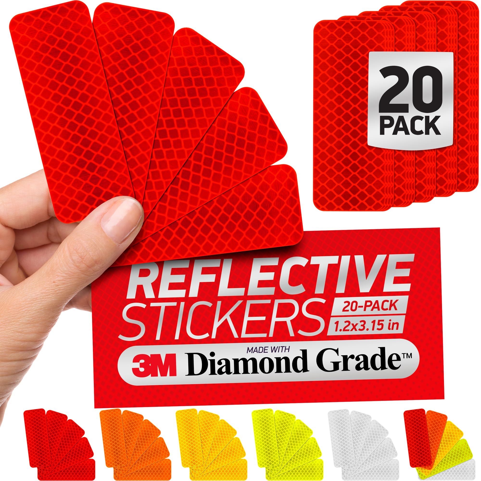 Snapklik.com : Byllstore Reflective Safety Tape Stickers 3M Diamond ...