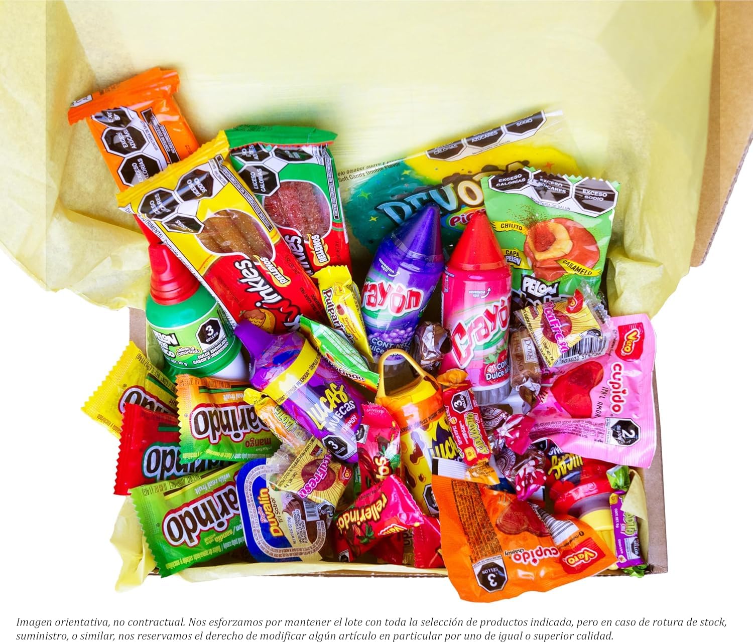 TLT FOODS Lotto Dolci Messicani – Confezione Varietà di Dolci Messicani Piccanti da Regalare, Mix Assortito di Caramelle, Candy Box Snack Messico, Chamoy, Pelon Pelo Rico, Pulparindo