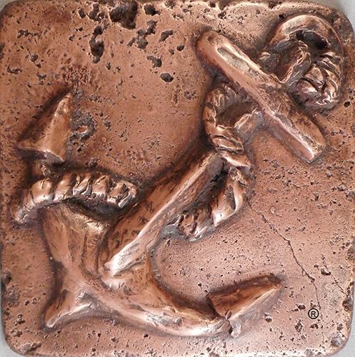 Miniatura 2 de Copper 4"x4" Anchor by Metal Tile Arts Manufacturing