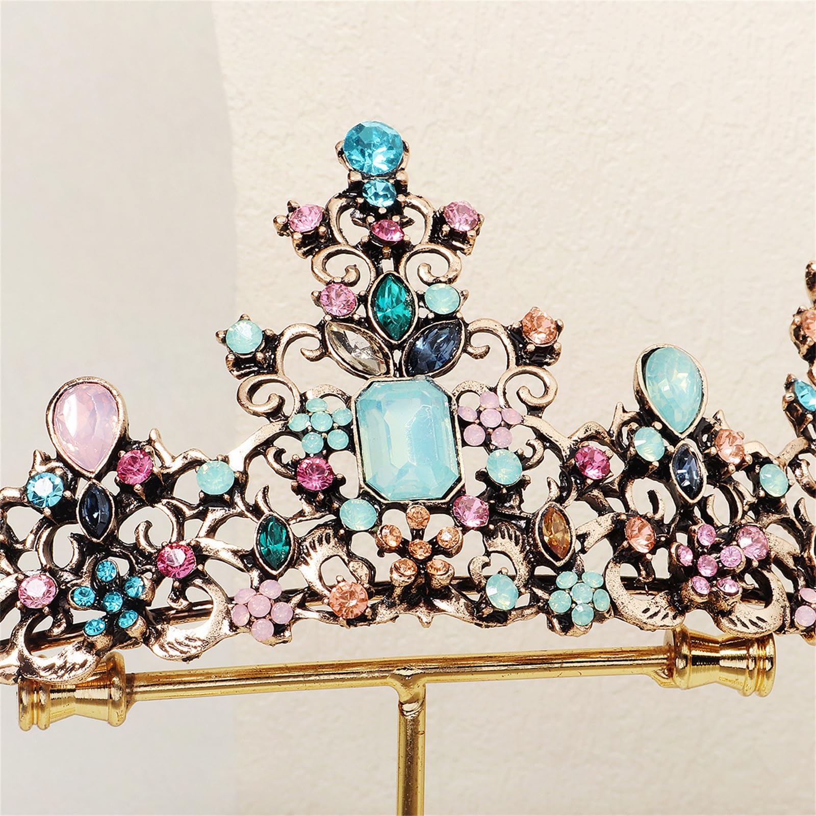 Corona per donne Tiara Crown Accessorio da sposa Princess Diademi nuziali con strass