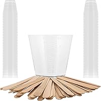 Vista 9 de Pouring Masters Paquete de 12 tapas de vaso mezclador para tazas medidoras graduadas de plástico de 12 onzas (11.8 fl oz), parte superior de sello