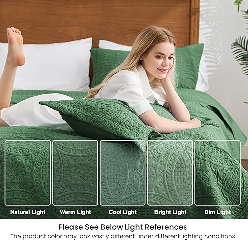 Miniatura 270 de Love's cabin - Juego de ropa de cama de tamaño California King, color beige, colcha ligera de verano con patrón de moneda, para todas las Moneda