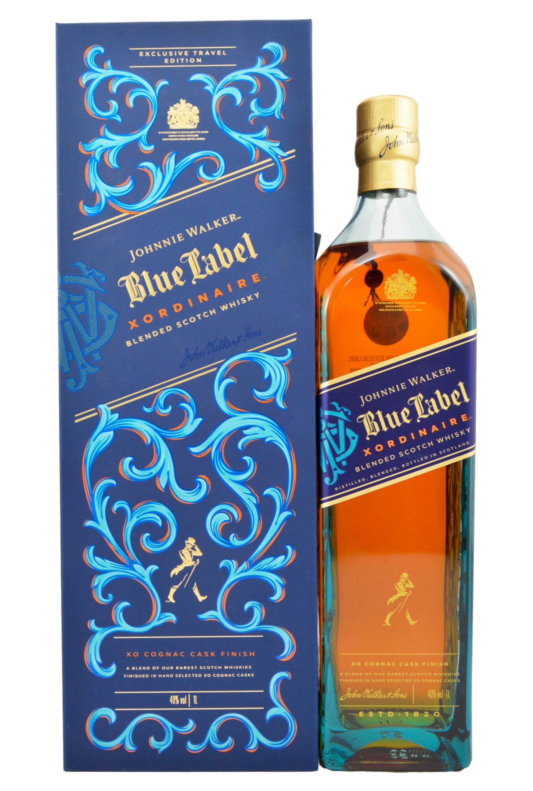 Johnnie Walker Blue Label - Xordinaire - 1000 ML. : Amazon.es