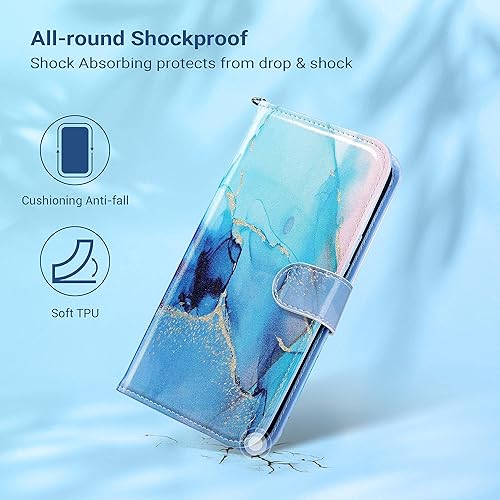 Miniatura 2 de ULAK Funda tipo cartera compatible con iPhone 13 Pro Max para mujer con tarjetero de crédito, funda protectora de piel sintética diseñada con